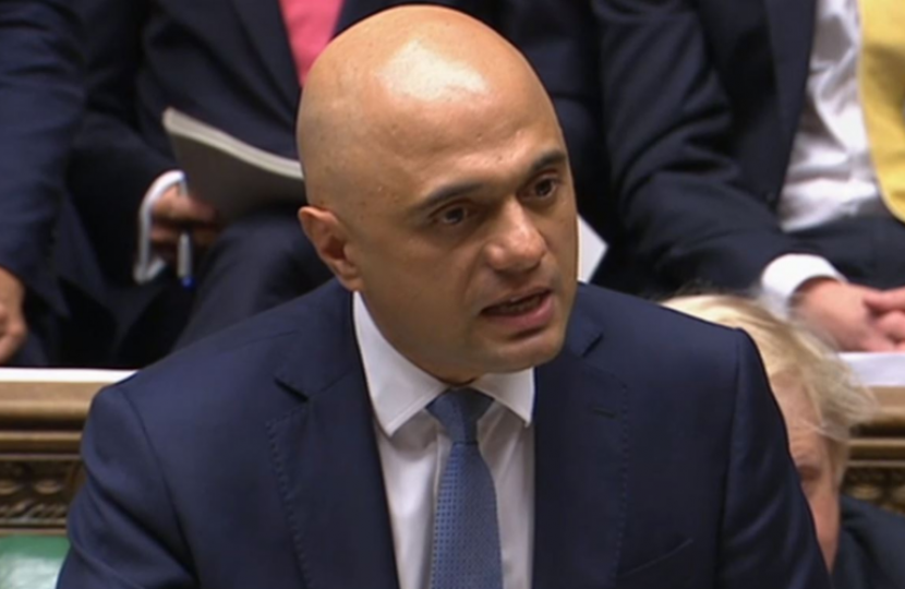 Sajid Javid at the dispatch box 