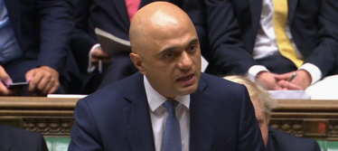 Sajid Javid at the dispatch box 