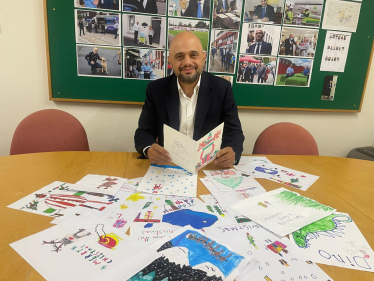 Sajid Javid MP Christmas Card competition